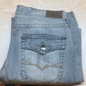 Guess Flap Pockets Bootcut Jeans Sz 34/33
